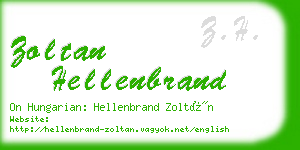 zoltan hellenbrand business card